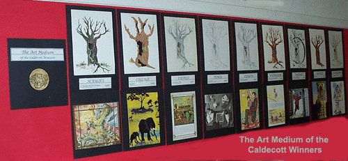 Caldecott art medium display